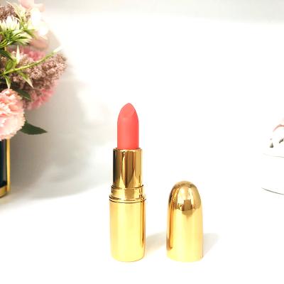 China Rose Gold Luxury Tubes Private Label Sunscreen Velvet Matte Lipstick for sale