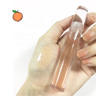 China Wholesale Custom Clear Glitter Oil Natural Lip Gloss Sunscreen Private Label Lip Gloss Vegan Base Lip Gloss for sale