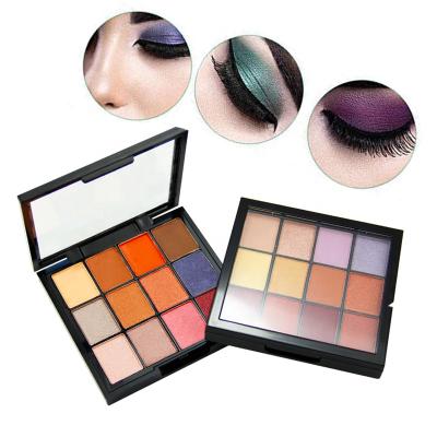 China Logo Highly Pigmented Matte Shimmer Waterproof Custom Eye Makeup Metallic Palette for sale