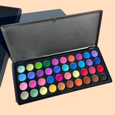 China Custom Logo 40 Color Matte Eyeshadow Palette Waterproof Private Label Eyeshadow Palette Shimmer Glitter for sale