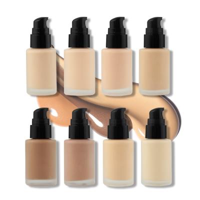 China Moisturizer 8 Color Full Coverage Base Makeup Nude Concealer Waterproof Moisturize Low MOQ OEM Private Label Foundation Liquid Makeup for sale