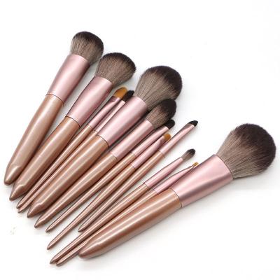 China Angular Blush 12pcs Eye Makeup Brushes Synthetic Fiber Hair Eyeshadow Eyeliner Eyebrow Makeup Set Brush No Logo for sale