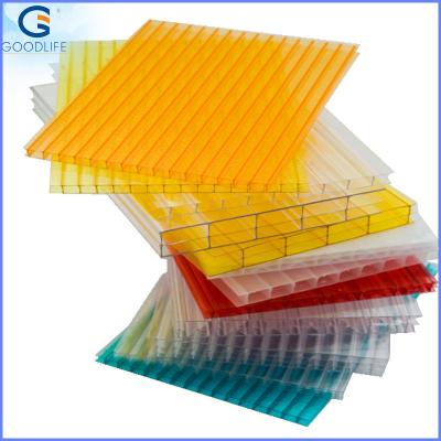 China Highest Properties Strong Heat Insulating Polycarbonate Hollow Sheet With Plastic Raw Matetial for sale