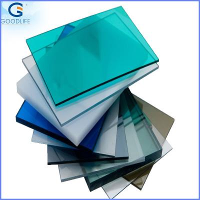 China Strong red green 10mm policarbonato clear PC solid polycarbonate hojas sheet board for greenhouse for sale