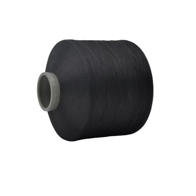 China Sustainable 75D/36F 600TPM Dope Dyed Black Twist FDY Polyester Yarns for sale