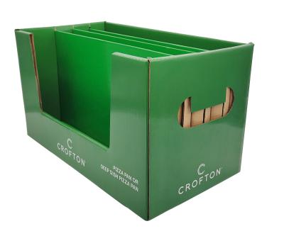 China Recyclable Hot Sale Counter Display Box Compartment Pdq Corrugated Cardboard With Factory Wholesale Price for sale