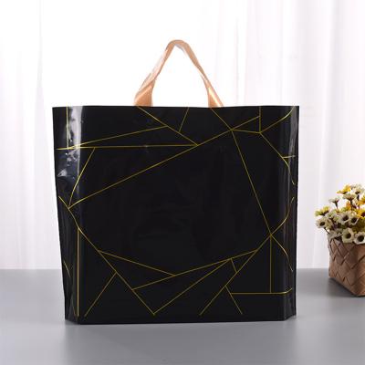 China Custom wholesale disposable waterproof clear logo PVC shopping bag transparent bag with handles for sale