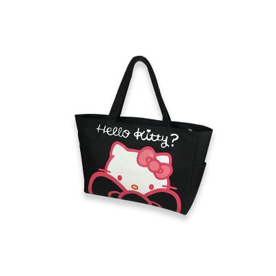 China Solar Panel Fashion New Product Canvas Bag Cute Cartoon Large Capacity Travel Large Capacity Shopping Bag Waterproof Foldable Makeup Bag for sale