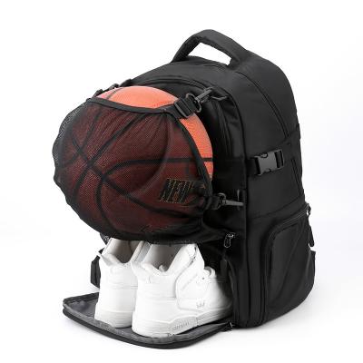 China New Waterproof Custom Logo Large Capacity Casual Outdoor Football Gym Basketball Sports Bag Student Backpack With Shoes Compartment for sale