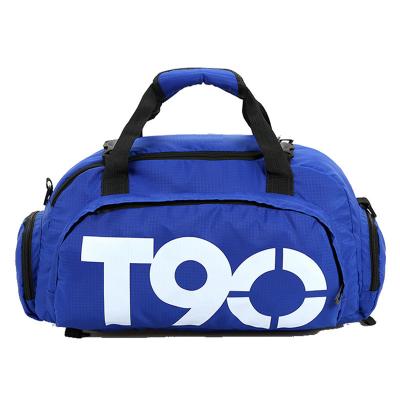 China Waterproof Custom Logo Football Training Soccer Ball Sports Men Duffle Gym Bag Travel Duffel Bag Women T90 for sale