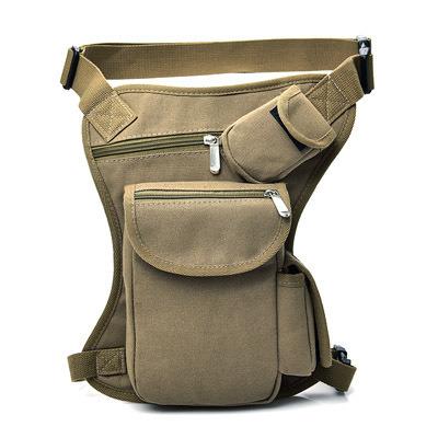 China New Fashion Motorcycle Men's Multi-Functional Waist Bag Canvas Waist Pack Canvas Riding Waist Pack Canvas Leg Riser Bag for sale