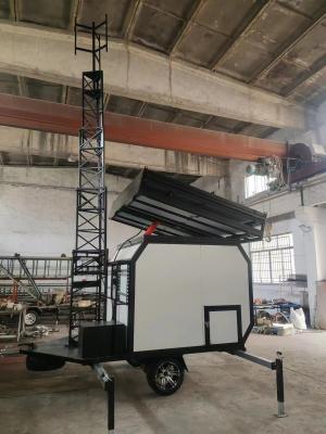 Cina Portable Telecommunications Tower With Shelter Hydraulic Tower 30m in vendita