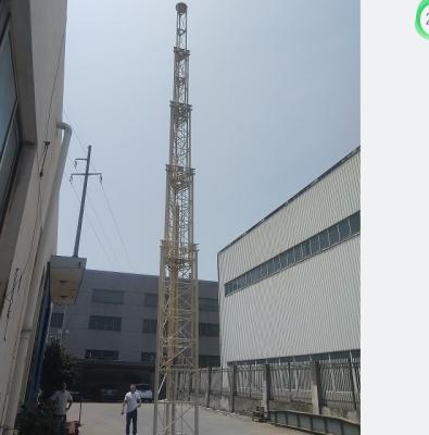 China 30m Self Supporting Tower Cell On Wheels Telescopic Tower 100ft for sale