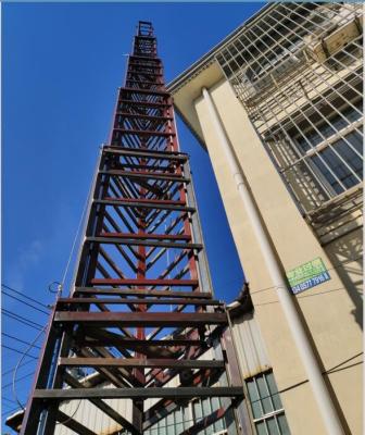 China 120ft Telescopic Guyed Tower Steel Tower Telecopic 40m Cell On Wheels Tower for sale