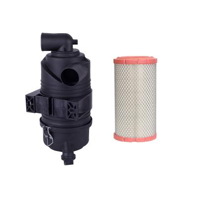 China High Temperature Resistant Compressor Air Cleaner 30Hp Assembly Pre-Filter With Housing Elbow For Engineering Vehicle for sale