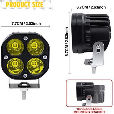 China All cars car work led lights yellow luz 40w led motolights automotive led yellow luz lens for sale