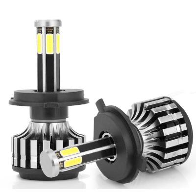 China focos led auto headlights H7 H4 6500K JR-H4 H7 H1 6caras 6sides COB chip LED auto headlights for sale