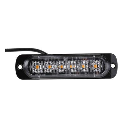 China 6 Housing 18W Aluminum Super Bright Flash Vehicle Diecast Truck Led Warning Light Side Led Strobe Light for sale