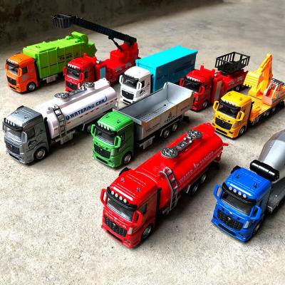 China Diecast Dump Truck Toy Construction Truck Toy Garbage Toy Plastic Fire Engine Truck Diecast Toys For Kids for sale