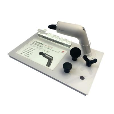 China Eco-friendly Hot Selling Leisure Enjoy White Acrylic Audio Display For Massage Fascia Gun for sale