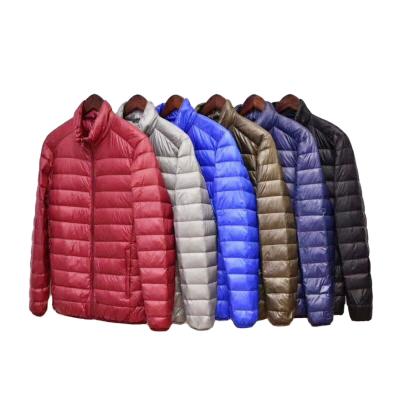 China The new light weight breathable men's down jacket winter stand-collar jacket plus size men's down stripper jacket for sale