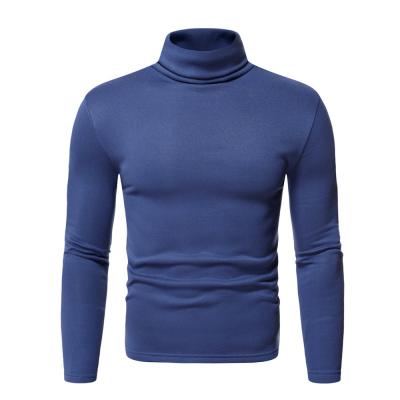 China 2021 New Mens Turtle Neck Sweater Design Long Sleeve Shirt Regular Top Men's Sweater for sale