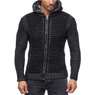 China Others Neck Hooded Tops 2021 New Knitted Sweater Men's Tops Amazon Fall/Winter Plus Size Men's Sweater for sale