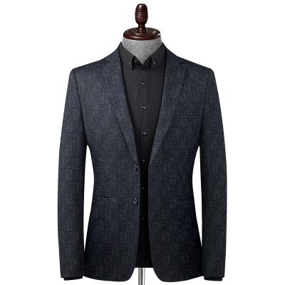 China New Style Fall/Winter Men's Suit Plaid Stretch Men's Casual Suit Men's Breathable Thin Suit for sale