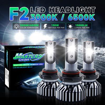 China Masters F2 75W 7500 Lumens 6500k Cool White H3 H7 H11 LED Headlights Bulbs for sale