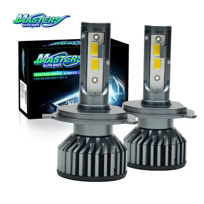 China Masters F2 75W 7500 Lumens 3000K Yellow 9004 9007 H4 H13 LED Headlights Bulbs for sale