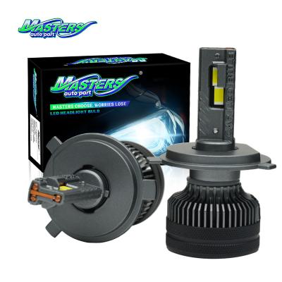 China Masters KS90 180W 40000 Lumens 6500K Cool White H4 9005 9006 9012 LED Headlights Bulbs for sale