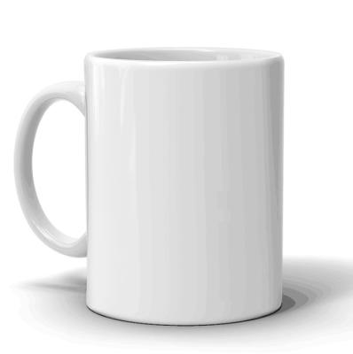 China Stocked Custom White Ceramic Mug 11oz Logo Mug Sublimation Transfer Blank for sale