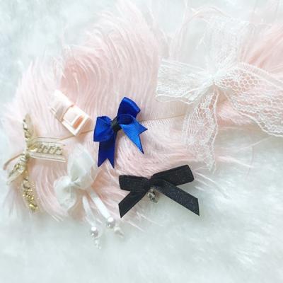 China Factory direct Eco Fridendly satin ribbon small hanger with metal decoration for sale