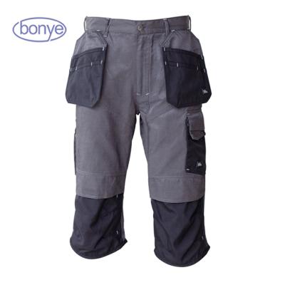 China 230GSM 55% COTTON 45% COTTON 45% POLYESTER TWILL PANTS, BLACK CORDURA, YKK ZIPPER WORKWEAR PANTS for sale