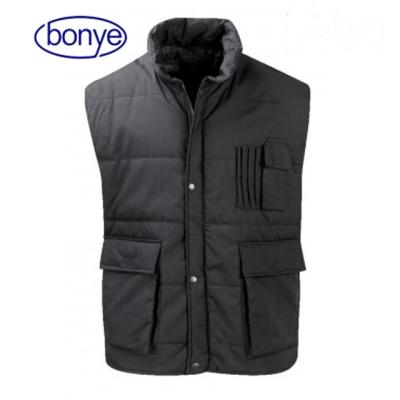 China 65/35TC 160GSM QUILTED 125GSM PADDING+YARN DYED FLEECE S~5XL HIGH QUALITY 65/35TC 160GSM QUILTED 126GSM PADDING BODYWARMER Leisure Wear Vest for sale