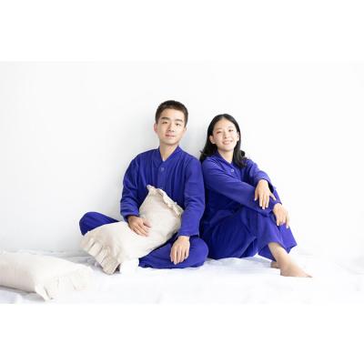 China Factory wholesale price QUICK DRY long sleeve cotton pajamas men ladies men's sports life home sets for sale