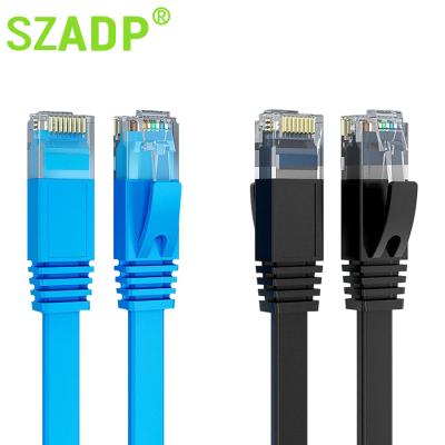 China UTP 28AWG patch cord flat cable cat8 pass flat channel test flat patch cord for sale