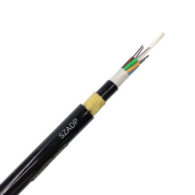 China Telecom Communication Span 100M Single Mode Fiber Optic Cable 24 Core Adss Ofc Fiber Optic Cable for sale