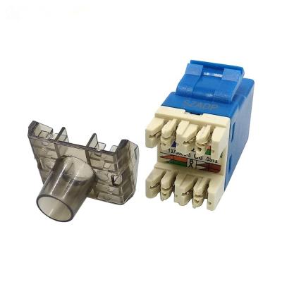 China Cheap Blue White Black Keystone Network Keystone Jack Network Cabling System RJ45 Jack CAT 6A cat5e cat6 modular for sale