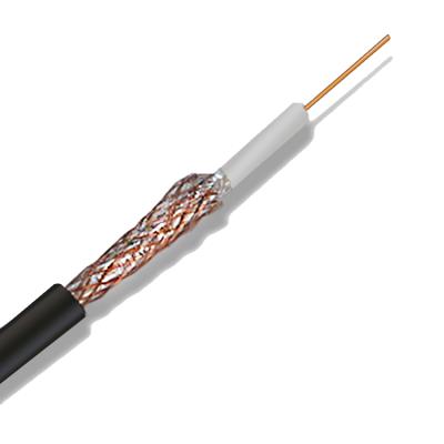 China Telecommunication Cabling / Power F Connector Rg6 Rg59 High Speed ​​CCTV Catv Coaxial Cable Fiber Optic Cable Rg59+2C for sale