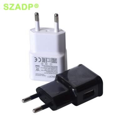 China Mobile Phone 5V 1A 2A 3A USB Wall Charger EU Plug Fast Charging Mobile Phone Chargers for sale