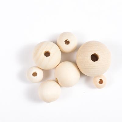 China Wooden Unfinished Wooden Sizes 8 8mm to 25mm, Matched Small to Large Craft Wooden Beads for sale