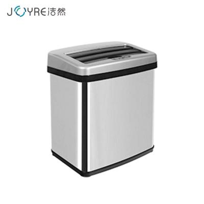 China Stainless Steel Sustainable Square Sensor Automatic Swing Top Kitchen Bathroom 16L Smart Trash Can With 10years Experience for sale