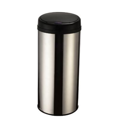 China Sustainable Environment Friendly Desktop Metal Stainless Steel Automatic Dust Bin With Sensor for sale