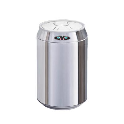 China Hotel Room Viable Intelligent Novelty Design Stainless Steel 9L Automatic Trash Can for sale