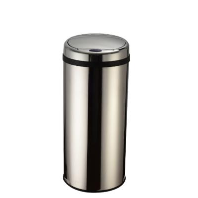 China New Design Sustainable Household Kitchen 42L Movable Colorful Intelligent Stainless Steel Sensor Bin for sale