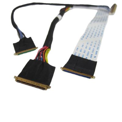 China Custom Single PC Shield / Dual LVDS Wire Shielding Harnesses For Display Screen for sale