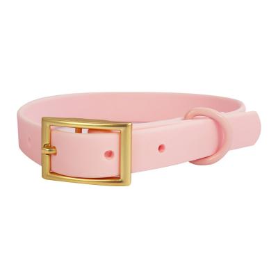 China Hot Selling Sustainable Pet Waterproof Silicone Macaron PVC Coated Dog Collar Leash for sale