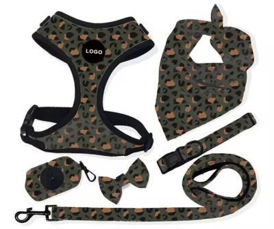 China OEM Sublimation Padded Dog Accessories Mesh Harness For Dogs Comfortable Chest Harness for sale