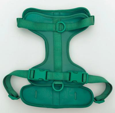 China 2023 Hot Dog Accessories Silicone Padded PVC Coated Soft Polyester Harness Dog for sale